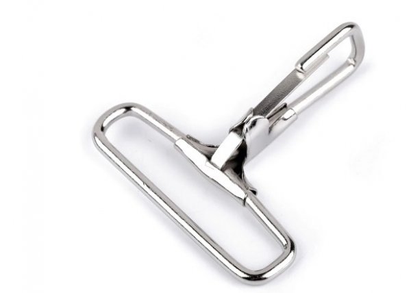 Karabiner aus Metall 38 mm Nickel